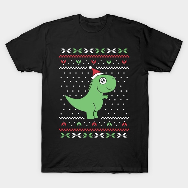 Prehistoric Holiday Roar T-Shirt by Life2LiveDesign